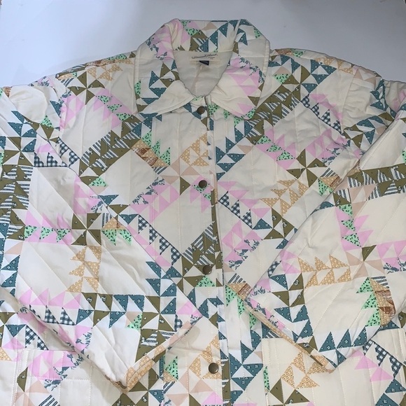 (XS)- Universal Thread Women's Quilted Button-Front Jacket - Cream Star - Picture 4 of 16